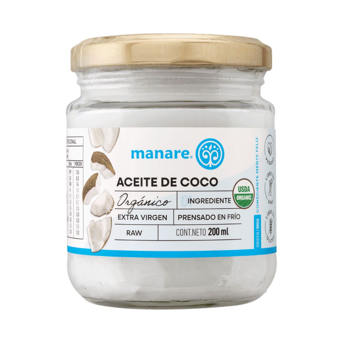Aceite de Coco orgánico 200ml