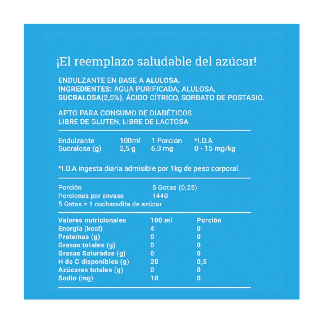 AluSweet Alulosa Gotas 270ml