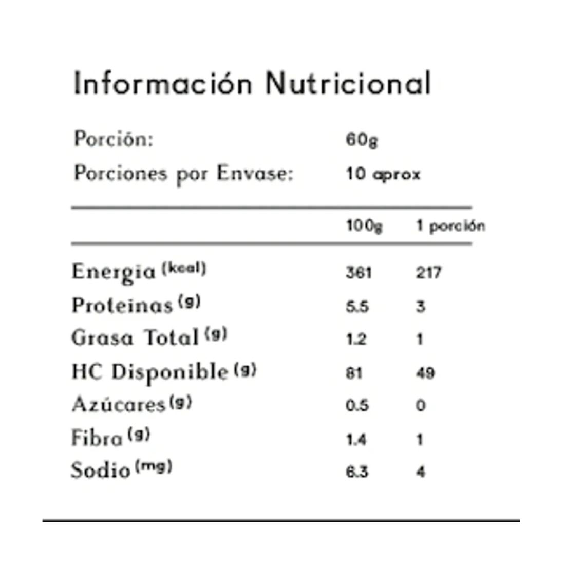 Arroz blanco chileno 600 g