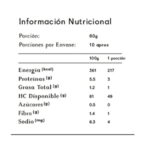 Arroz blanco chileno 600 g