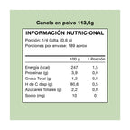 Canela en polvo 113g