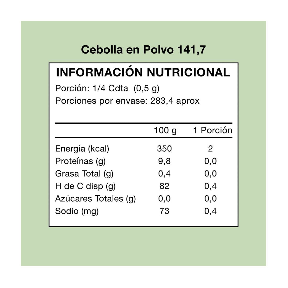 Cebolla en Polvo 141g