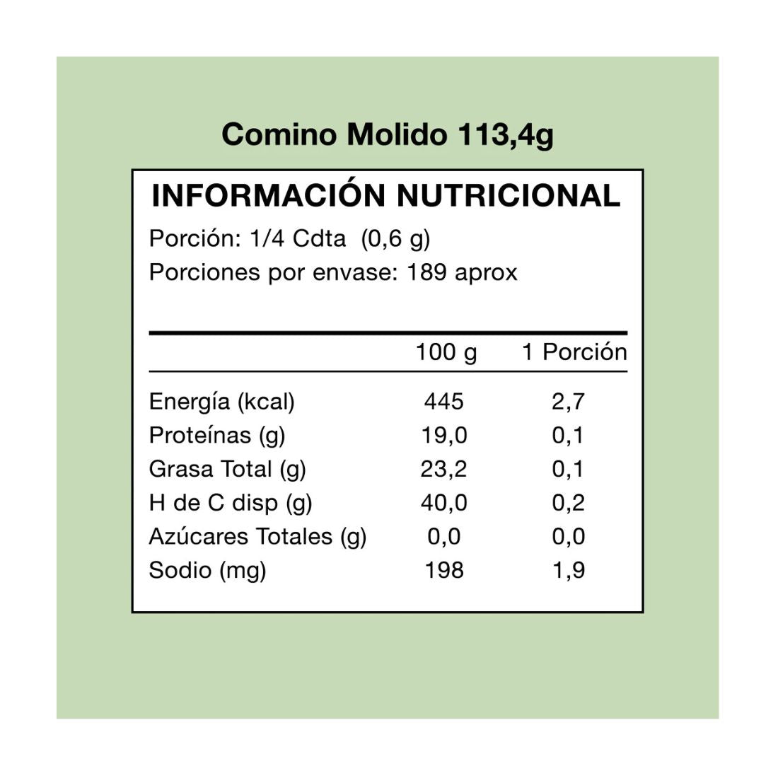 Comino Molido 113g