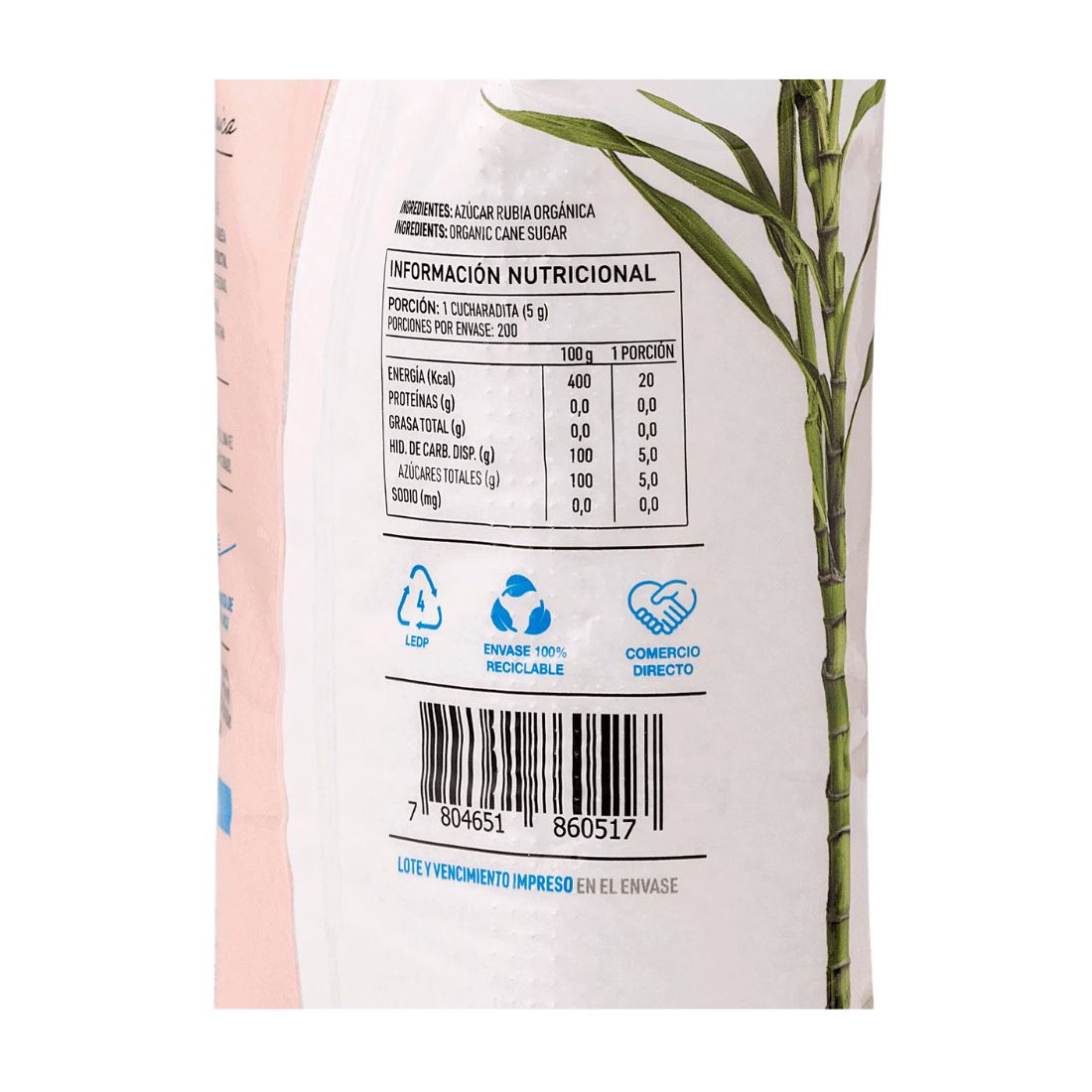 Azúcar rubia orgánica 1 Kg
