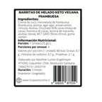 Barritas Keto helado frambuesa - Coco 125g (5u)
