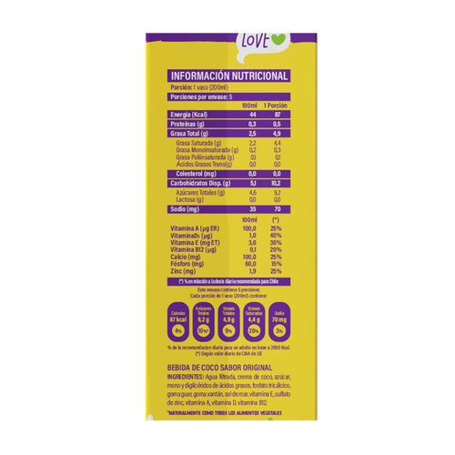 Bebida Vegetal Coco Sabor Original 1 L