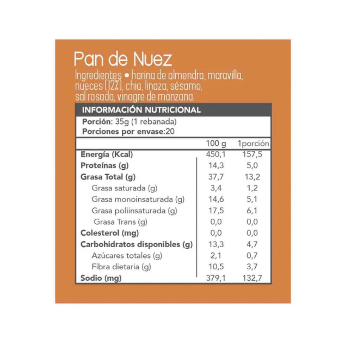 Pan de Nuez 700g