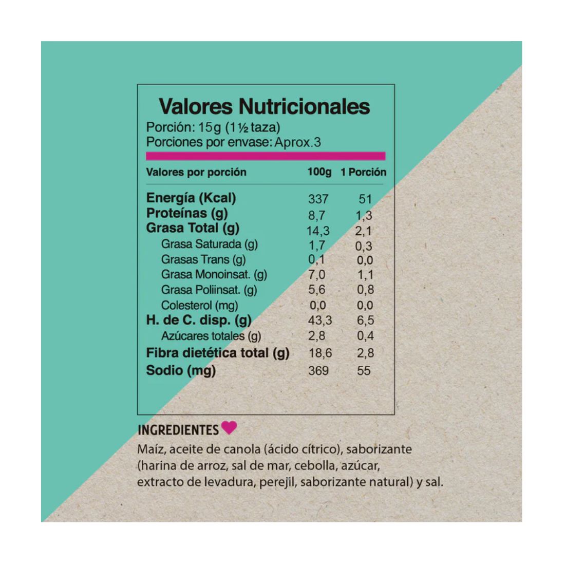 Popcorn Sabor Sour Cream, 40 g