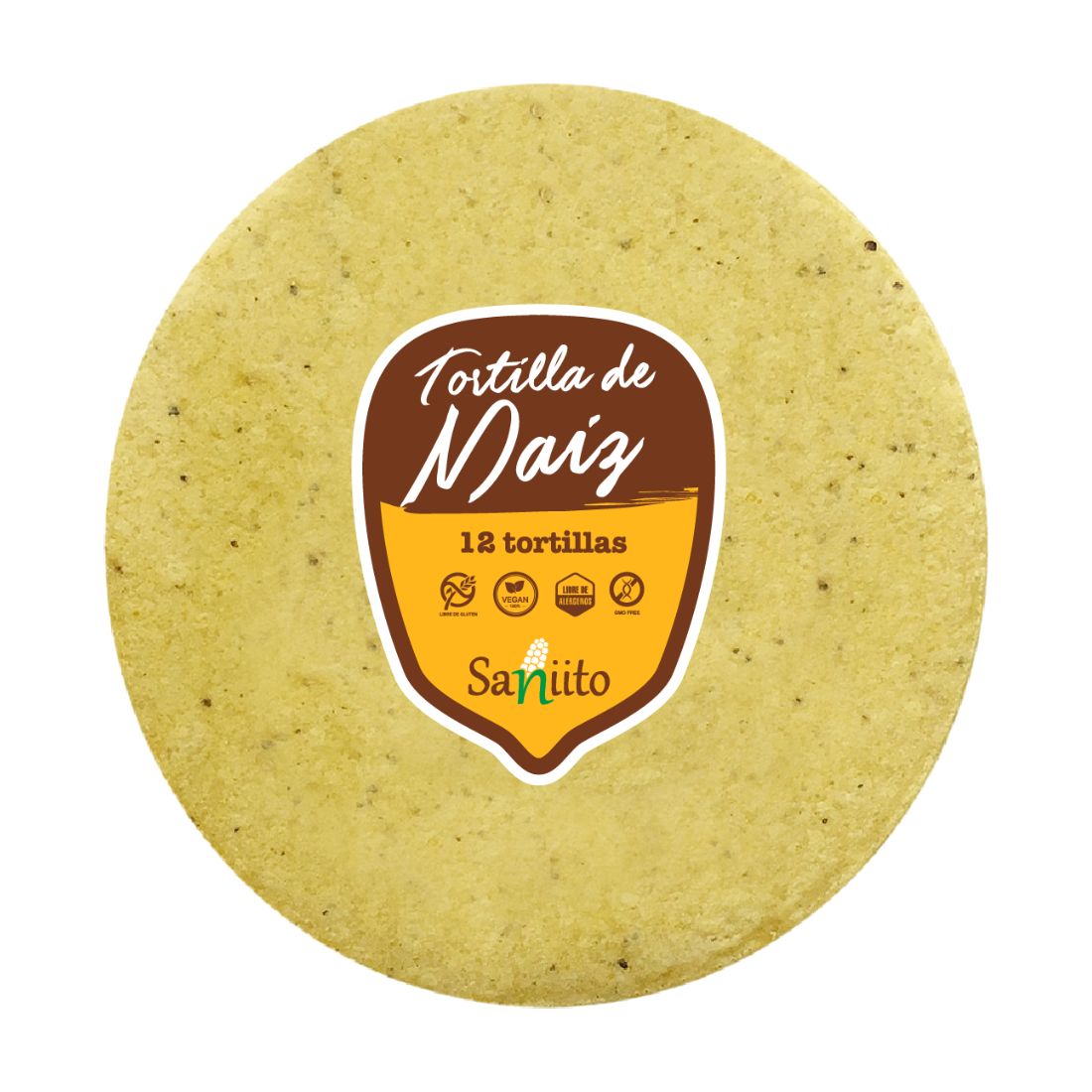 Tortillas Burrito - 21 cm Sin Gluten (12 un) Saniito