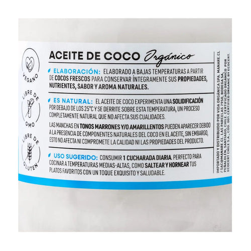 Aceite de Coco orgánico 200ml