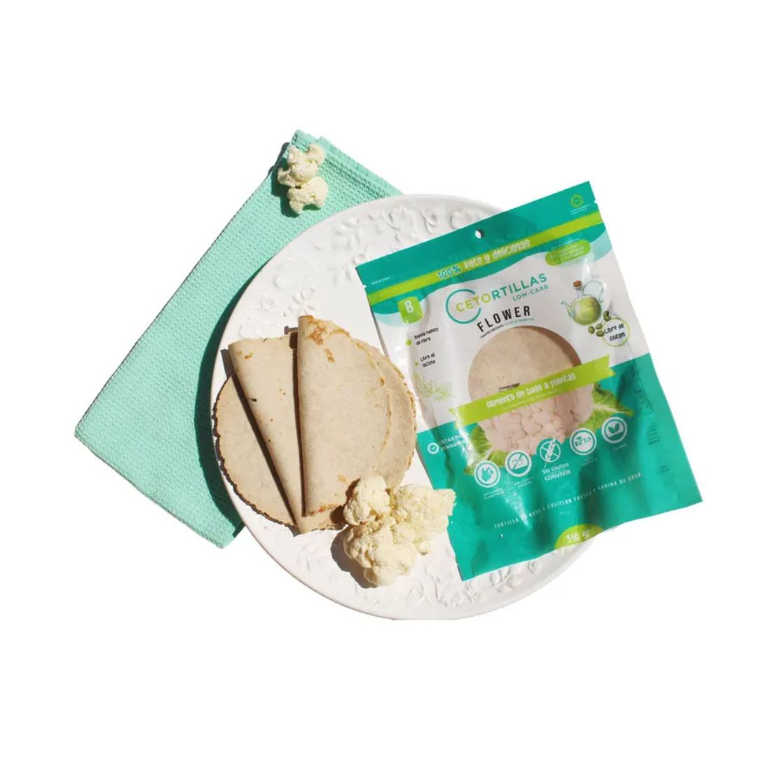 Cetortilla coliflor (8u)