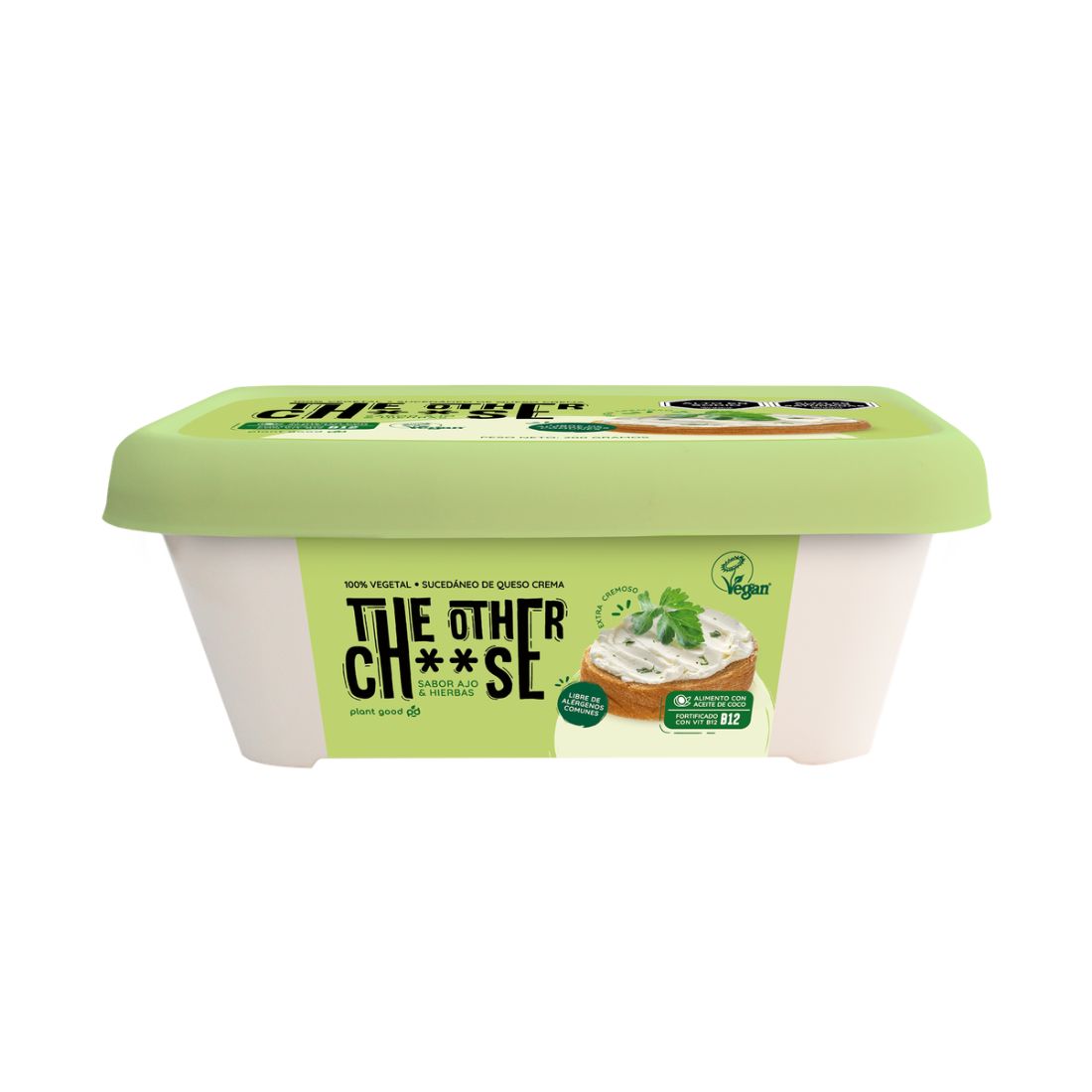 Sucedáneo de Queso Crema Ajo & Hierbas 100% Vegetal - The Other Cheese 200 g