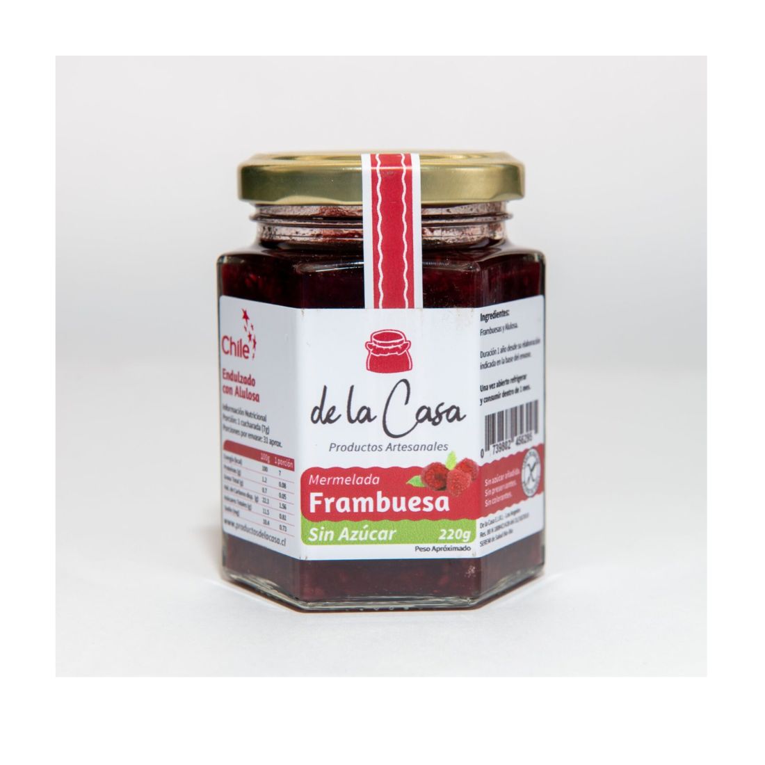 Mermelada de Frambuesa Sin azúcar 220g
