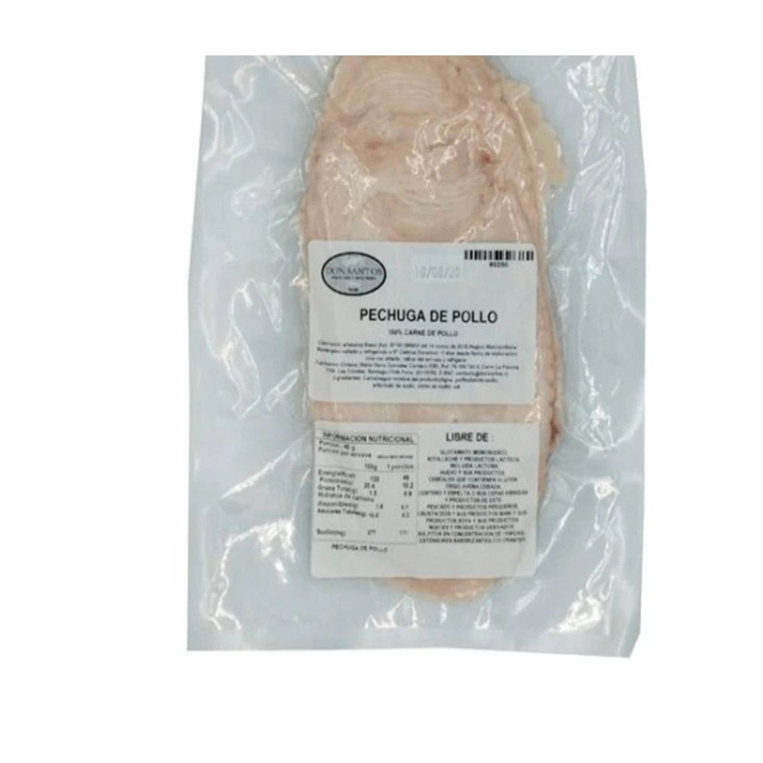 Jamón Pollo Don Santos 250 Gr (Aprox. 11–14 láminas)