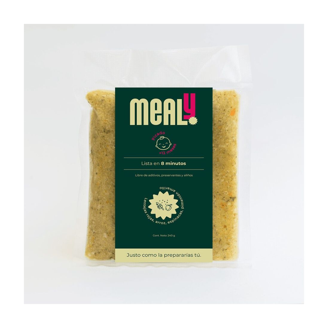 Picado de Lentejas congelado para bebés | Natural, Sin sal, 240gr