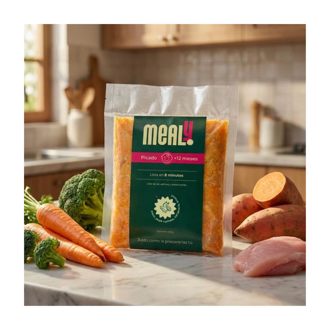Picado de Pavo congelado para bebés | Natural, Sin sal, 240gr