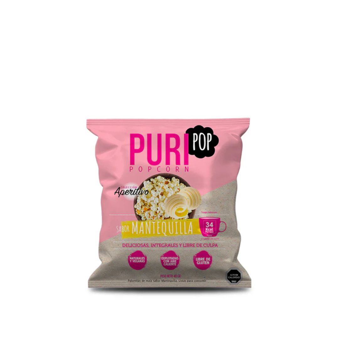 Popcorn Sabor Mantequilla, 40 g