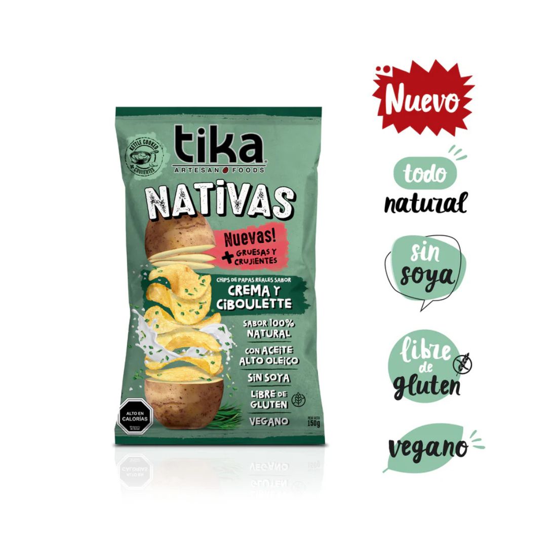 Chips Nativas Crema Ciboulette 150 g