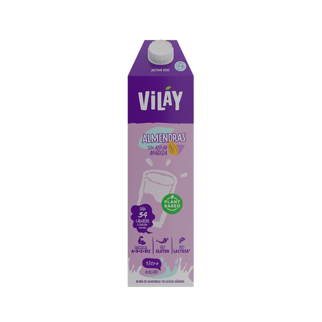 Bebida Vegetal Almendras Sabor Original Sin Azúcar 1 L