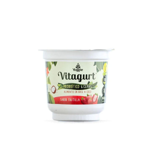 Vitagurt 140g en base a coco – Sabor Frutilla