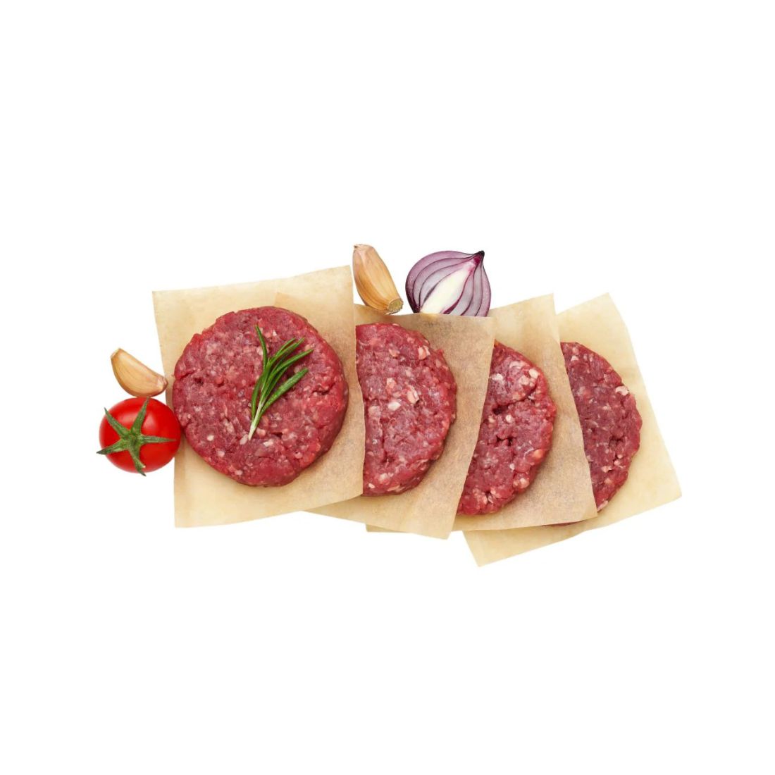 Hamburguesas artesanales 100% carne 115 g (6 uni)