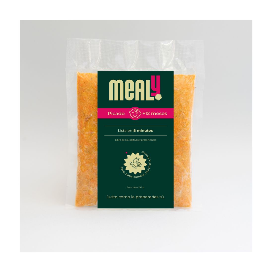 Picado de Pavo congelado para bebés | Natural, Sin sal, 240gr
